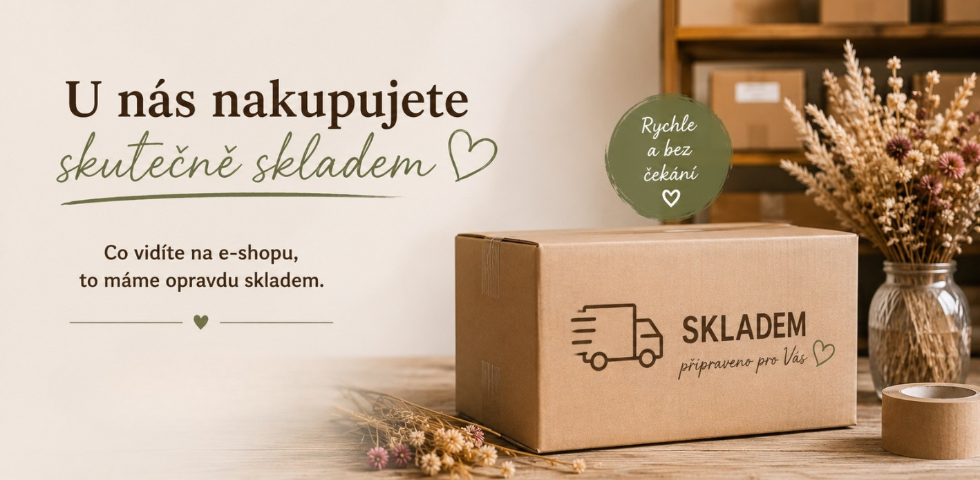 Veškeré zboží máme skladem a připravené k odeslání
